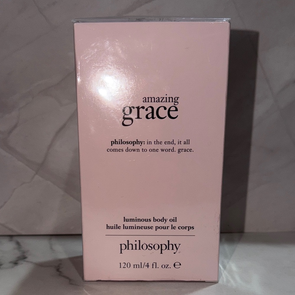 philosophy Amazing Grace Luminous Body Oil FULL SIZE 4 Oz. NEW IN SEALED BOX! - Picture 4 of 5